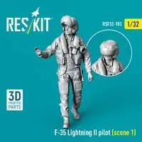 1/32 Scale Model Kit - Detail-Up Parts / Pilot & Lockheed F-35 Lightning II