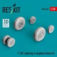 1/48 Scale Model Kit - Wheel Set - Detail-Up Parts / Lockheed F-35 Lightning II