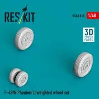 1/48 Scale Model Kit - Wheel Set - Detail-Up Parts