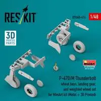1/48 Scale Model Kit - Detail-Up Parts / P-47 Thunderbolt